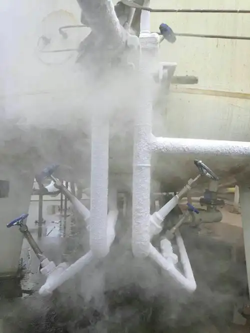 液氮管道结霜
